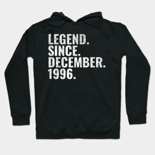 Legend since December 1996 Birthday Shirt Happy Birthday Shirts Hoodie